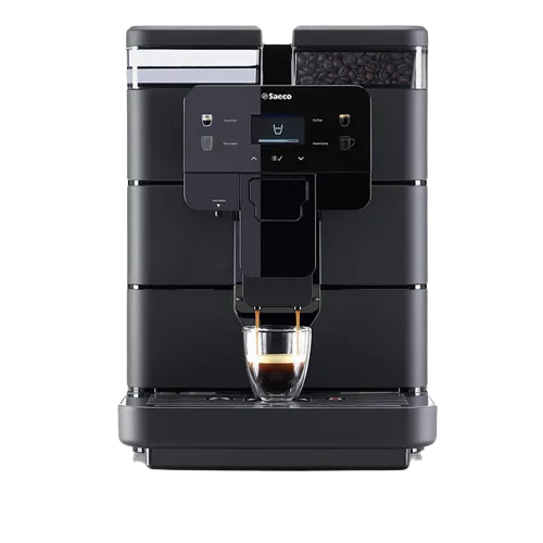 Saeco Royal Black Fully Automatic Office Coffee Machine with Steel Conical Grinder