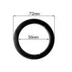 "56mm group head gasket for commercial espresso machines, compatible with La Spaziale, Nuova Simonelli, Astoria, and Unic models"