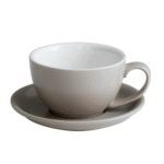 Buy 12 oz Matt Grey Ceramic Coffee Mug with Saucer | Tea Cup, Coffee Cup, Milk Mug – Café & Restaurant Use | Best Price In Bangladesh