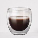 Double Wall Coffee Cup 250ML – Insulated Borosilicate Glass Mug for Hot & Cold Coffee – Bangladesh