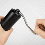 Coffee hand grinder parts including burr, handle and container