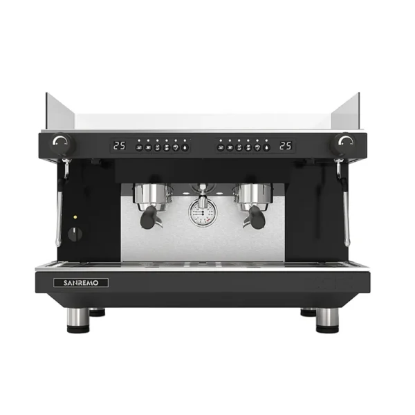 Sanremo Zoe SED 2 espresso machine – Italian 2-group commercial coffee machine with electronic dosing and strong steam performance – available in Bangladesh.