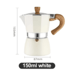 Moka pot stovetop espresso maker Italian coffee brewer available in Bangladesh