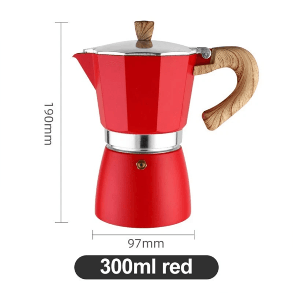 Moka pot bottom chamber with built-in safety valve