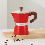 Moka Pot-300ml (Red) (Stovetop Espresso Maker) – Italian Coffee Brewer | Delivery All Over Bangladesh - Image 4