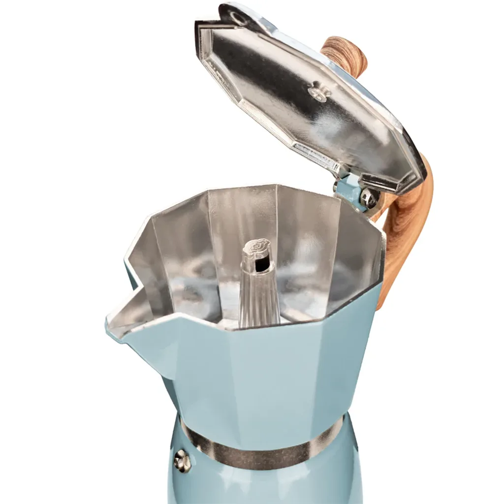 Portable moka pot coffee maker for travel