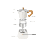 Moka pot stovetop espresso maker Italian coffee brewer available in Bangladesh