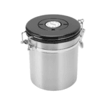 Coffee beans stored in airtight coffee canister