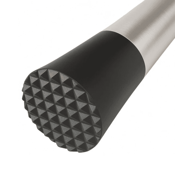 Muddler handle grip and crushing base detail