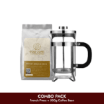 Buy French Press Coffee Maker & Coffee Beans Combo in Bangladesh – Premium Coffee Brewing Set