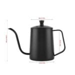 Precision gooseneck spout of 600ml stainless steel coffee kettle for manual brewing