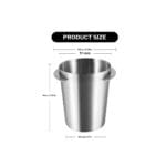 51mm stainless steel espresso dosing cup for accurate coffee dosing and mess-free portafilter transfer in Bangladesh
