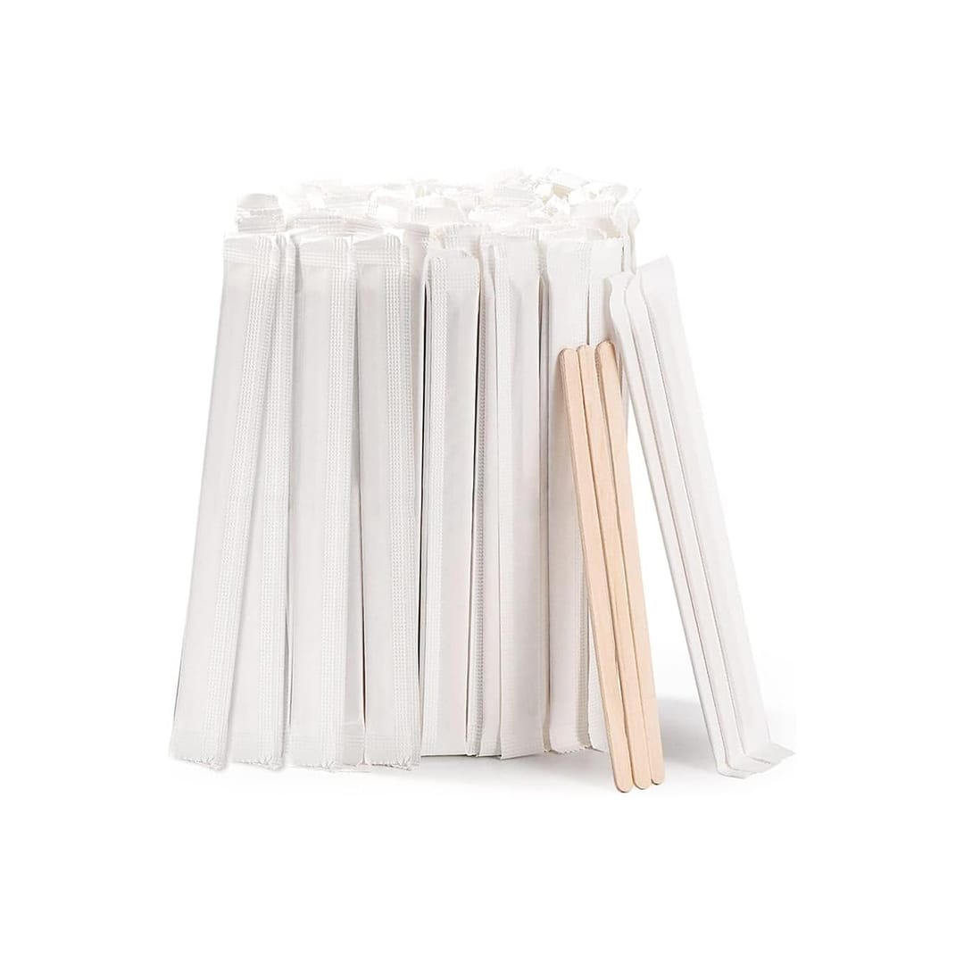 disposable-wooden-coffee-stirrer-wrapped-bangladesh.webp Disposable individually wrapped wooden coffee stirrers for cafés and coffee shops in Bangladesh