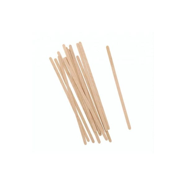 Disposable individually wrapped wooden coffee stirrers for cafés and coffee shops in Bangladesh