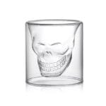 Double Wall Skull Glass Cup made from heat resistant borosilicate glass for coffee and whiskey in Bangladesh