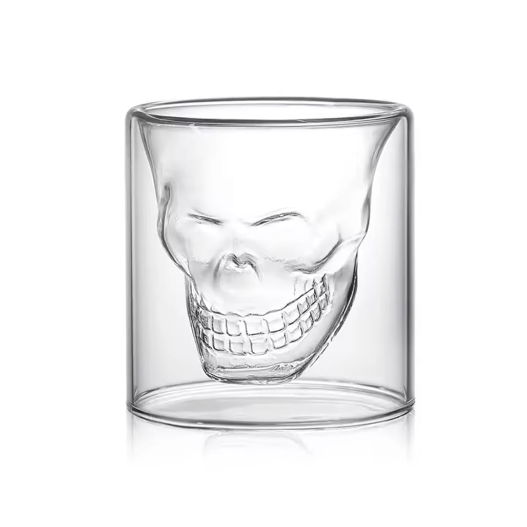 double-wall-skull-glass-cup-200ml-bangladesh.webp Double Wall Skull Glass Cup made from heat resistant borosilicate glass for coffee and whiskey in Bangladesh