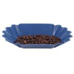 Blue coffee bean cupping tray for coffee bean sampling and display in Bangladesh